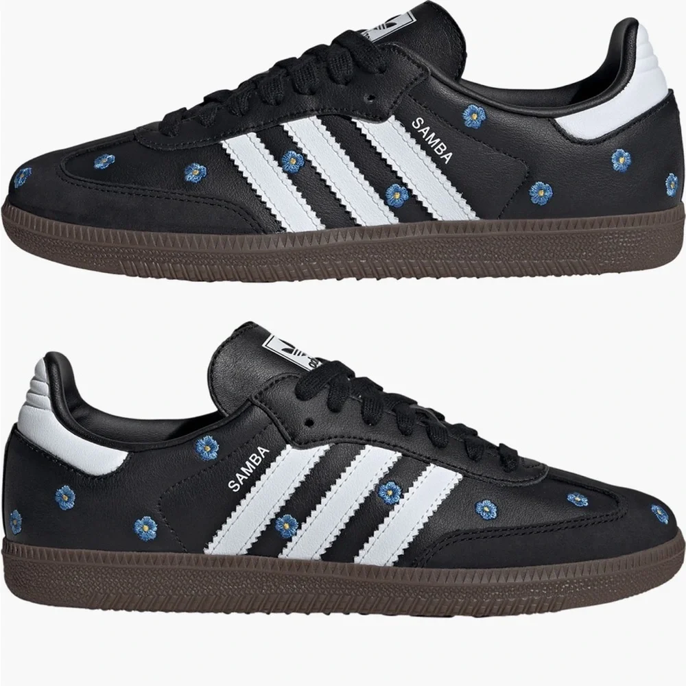 adidas Samba OG Sneakers | Floral Detail | Size 6 | NIB